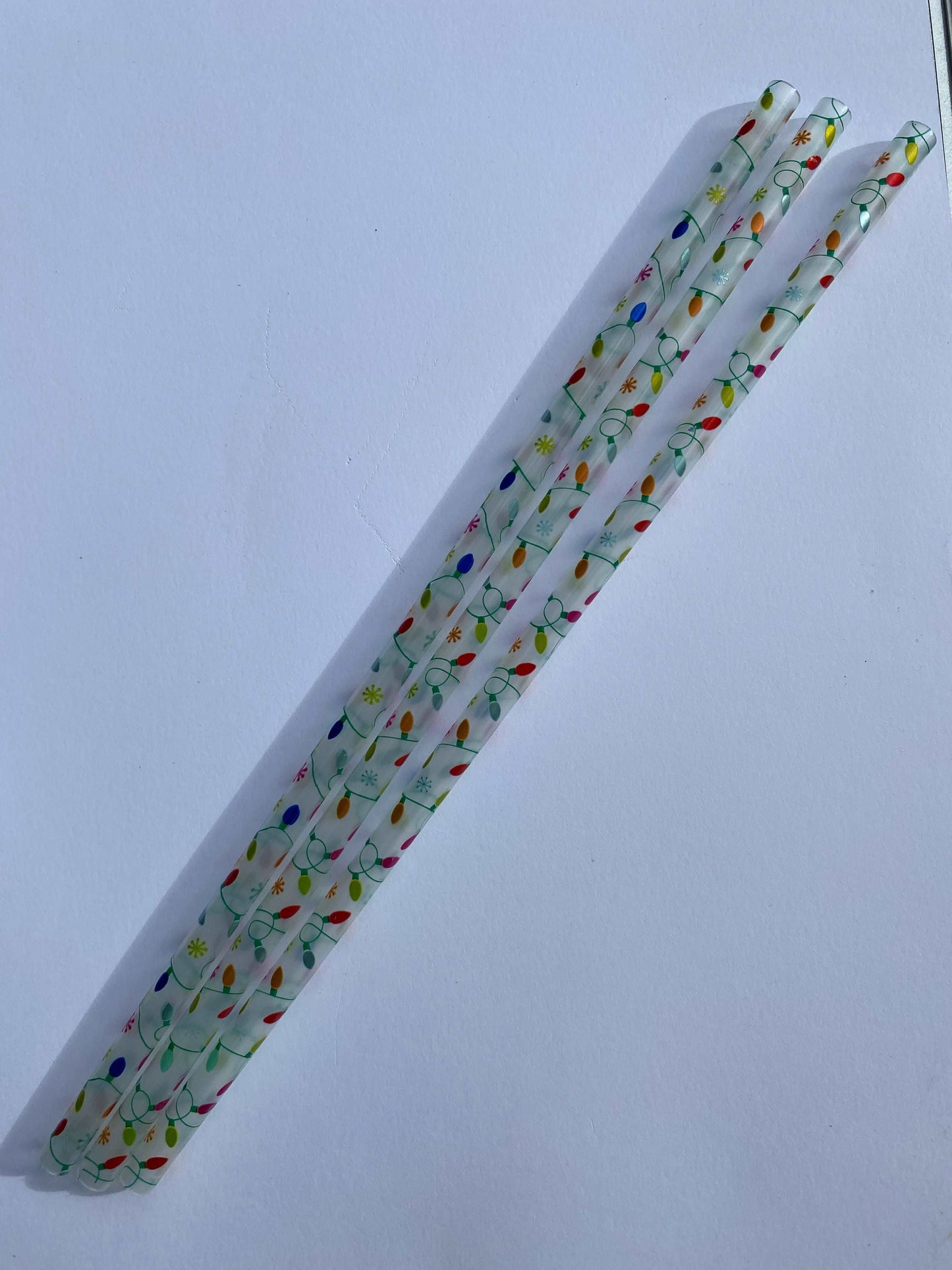 Christmas light straws 10 inch