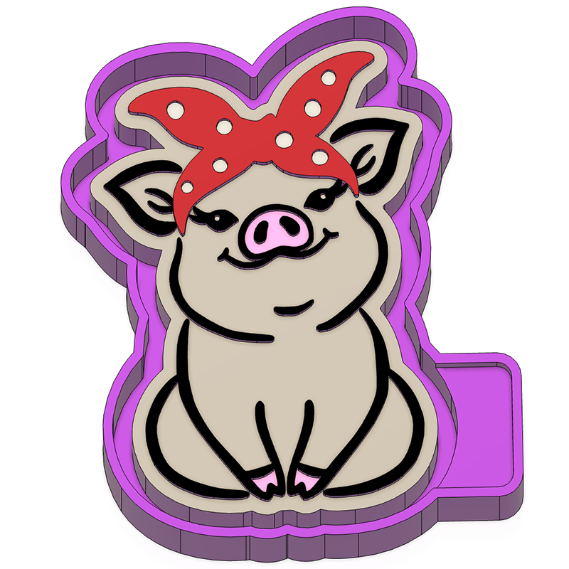 Bandana Pig Mold