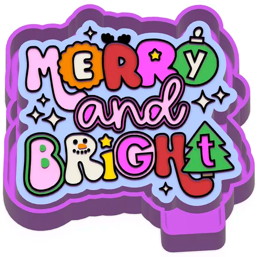 Merry & Bright mold