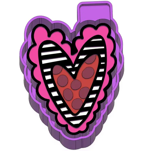 Valentines Heart Freshie Mold