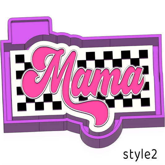 Checkered Mama Mold