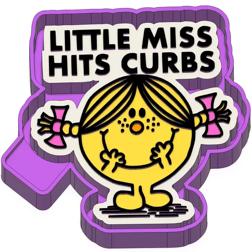 Little Miss Hits Curbs Freshie Mold