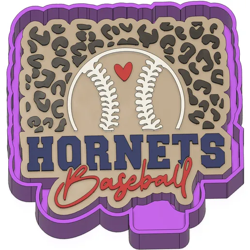 Hornets Baseball Freshie Mold