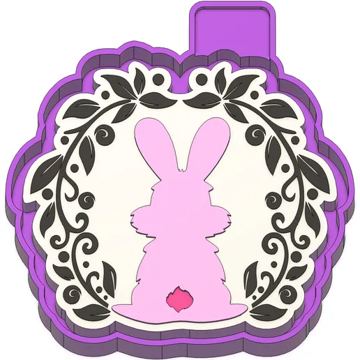 Bunny Wreath Freshie Mold