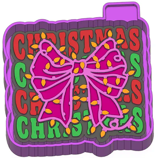 Christmas bow mold