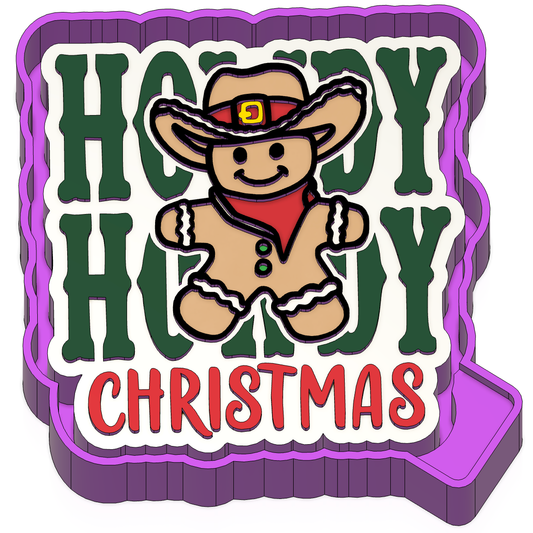 Howdy Christmas mold